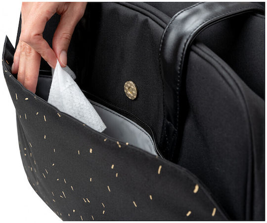 Kikka Boo Shoulder/Hand Diaper Bag Chelsea Confetti Black 43x16x28cm.