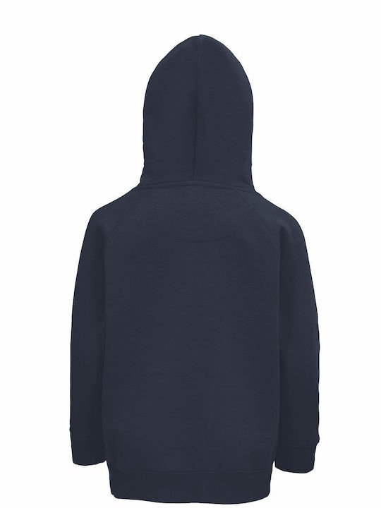 Kids' Hoodie Unisex, Organic " PUCK GAMES ", French Navy