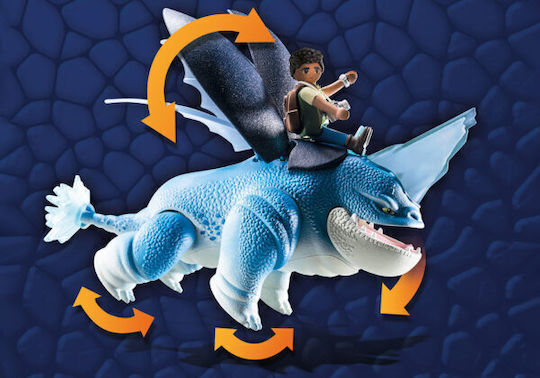 Playmobil Дракони The Nine Realms - Plowhorn & D'Angelo за 4-10 години