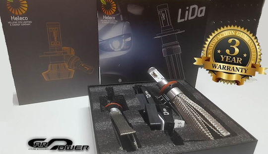 Heleco Λάμπα Αυτοκινήτου HIR2-9012 Canbus LED 6000K Ψυχρό Λευκό 12-24V 60W