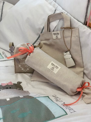 Raison D' Etre Πάντα Κλασική Baby Girl Hippo Μπεζ 45x210cm