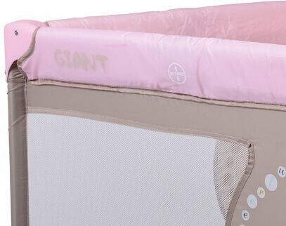 Moni Giant Park with Mattress Light Pink 93x93cm