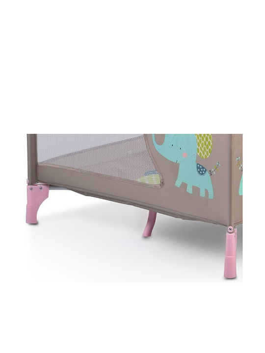 Moni Giant Park with Mattress Light Pink 93x93cm
