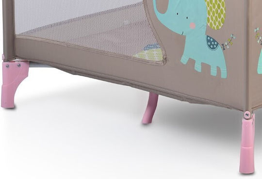 Moni Giant Park with Mattress Light Pink 93x93cm