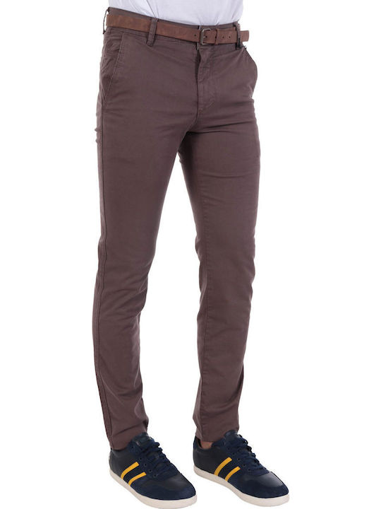 Trousers Chino Elastic Brown