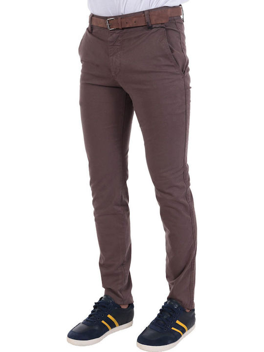 Trousers Chino Elastic Brown