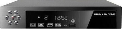 TV Set Box Ψηφιακός Δέκτης Mpeg-4 Full HD (1080p) με Λειτουργία PVR (Εγγραφή σε USB) Σύνδεσεις HDMI / USB