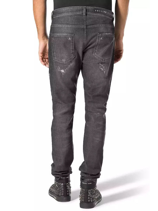 Philipp Plein Men's Jeans Pants in Regular Fit Grey