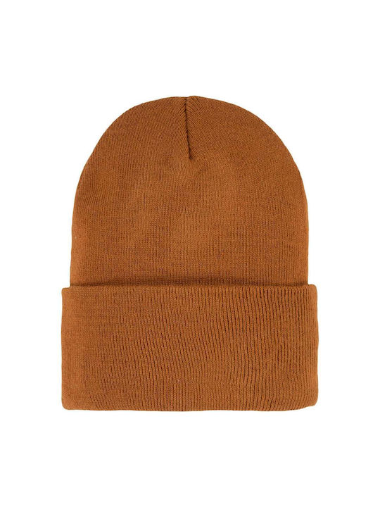 Levi's Poster Logo Kids Beanie Knitted Brown