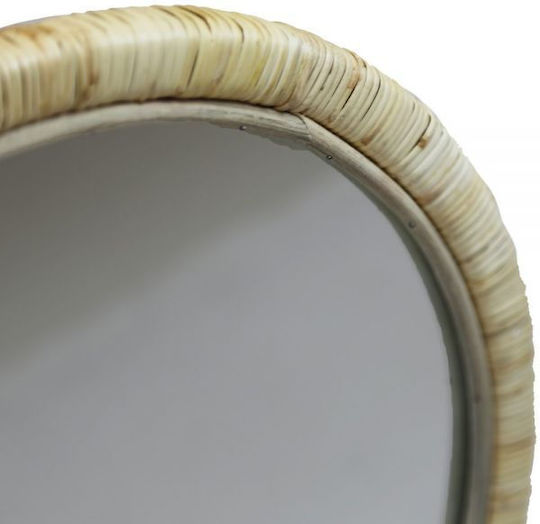 Synchronia MR49SM Καθρέπτης Μπεζ Διαμέτρου 36cm