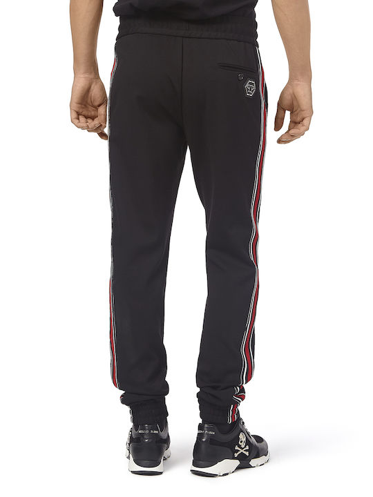 Philipp Plein Oddity Men's Sweatpants with Rubber Black