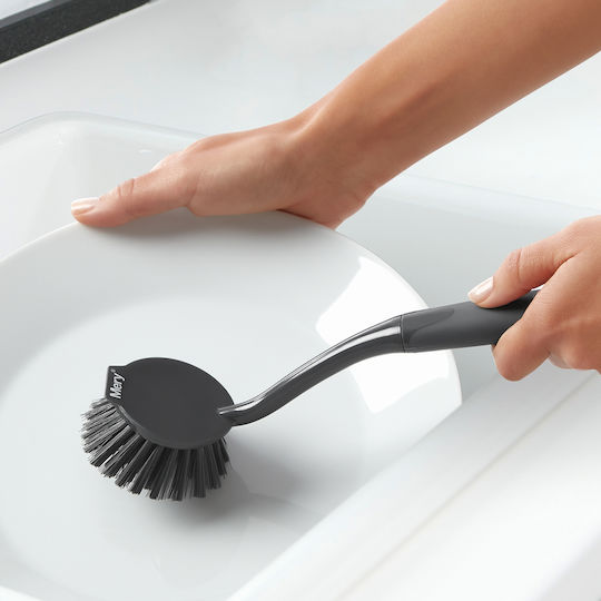 Rayen 1140.02 Plastic Cleaning Brush with Handle Gray
