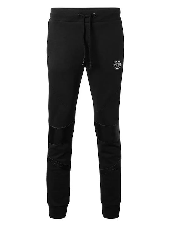 Philipp Plein Pantaloni de trening cu elastic Negru