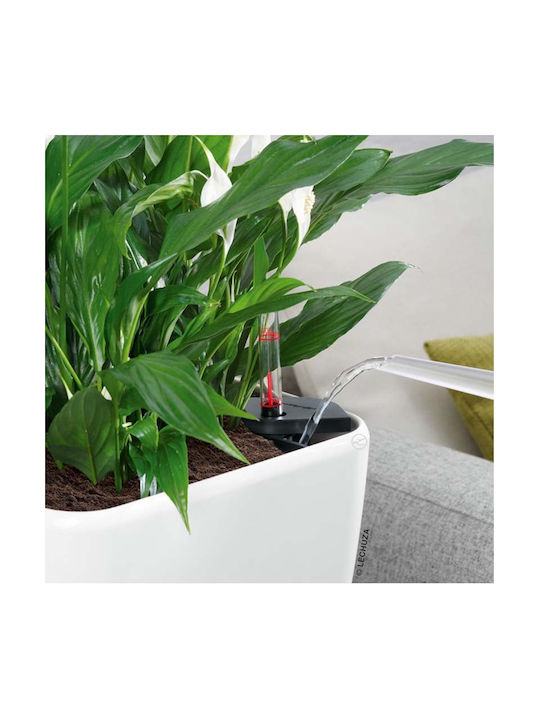 Lechuza QUADRO LS Αυτοποτιζόμενη Γλάστρα Πλαστική Charcoal Metallic 43x43εκ.
