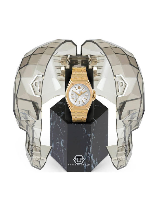 Philipp Plein Extreme Women's Watch 36mm Battery with Gold Metal Bracelet