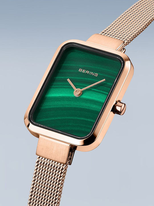 Bering Time Ladies Classic Γυναικείο Ρολόι 20mm Μπαταρίας Χρυσό