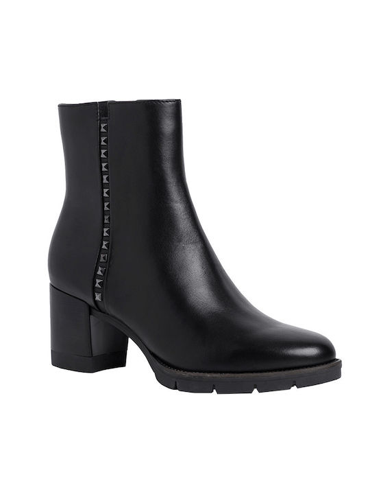 Tamaris Leather Women's Ankle Boots Black