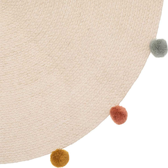 Kids Cotton Rug Arlequin Round 90cm