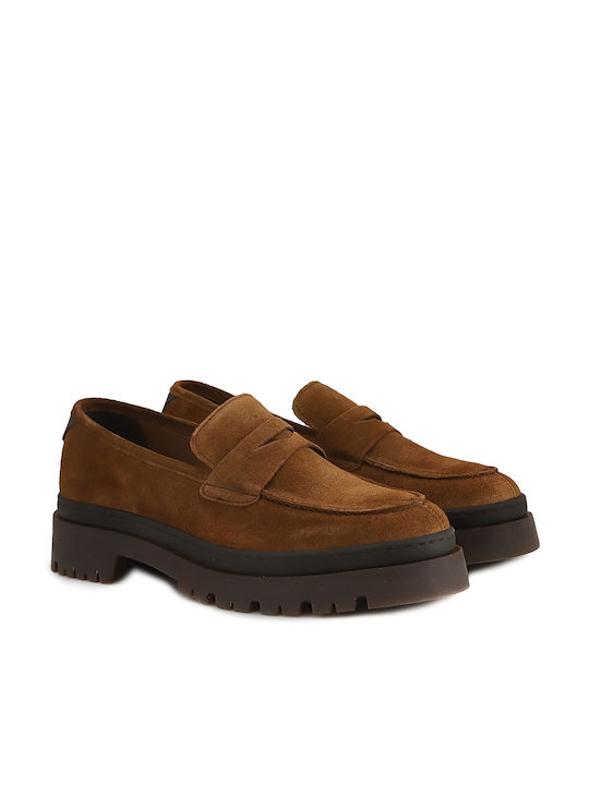 Gant Leather Women's Moccasins in Brown Color