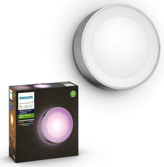 Philips Daylo Wall-Mounted Outdoor Ceiling Light LED IP44 15W with RGB Light 22x7.6εκ.