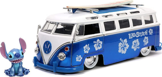 Jada Toys Lilo și Stitch Stitch Stitch Van Cu Figură Vehicul Replică Lungime 3.5cm În Scară 1:24