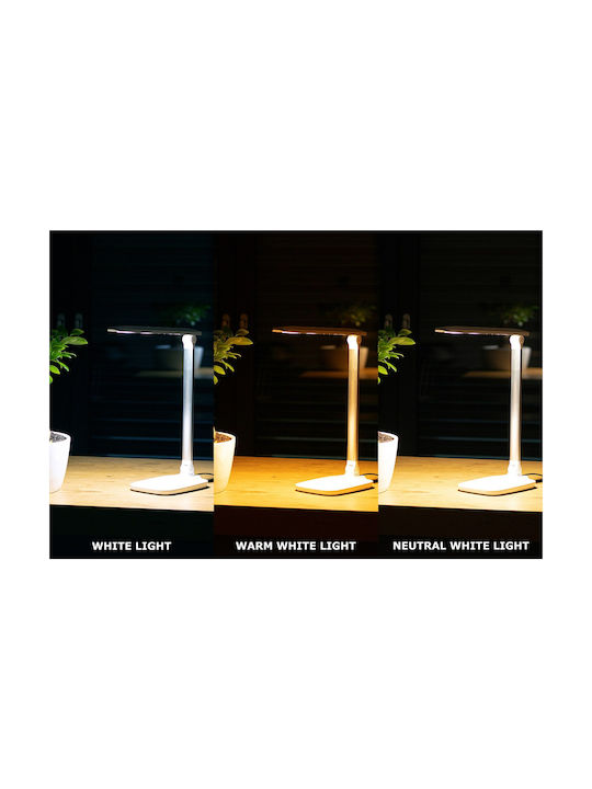Montiss LED Office Lamp Foldable in White Color