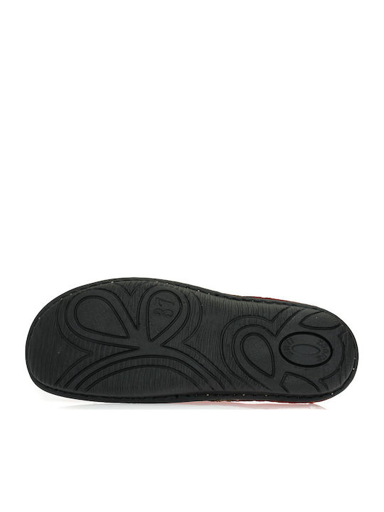Anatomical Leather Women's Slippers Red