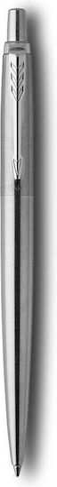 Parker Jotter Premium Pen Set Ballpoint Medium Made Of Silver Steel In A Case (In A Paper Cassette)