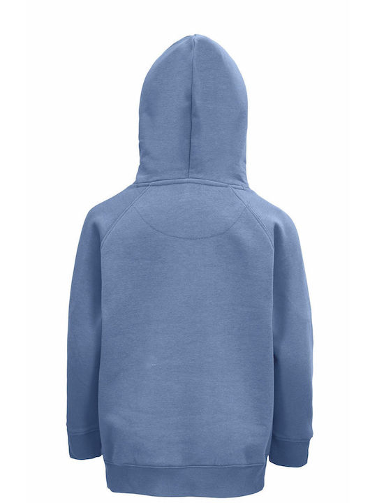 Kids Hoodie, Organic " Ariana Grande, Thank U Next ", Indigo Blue