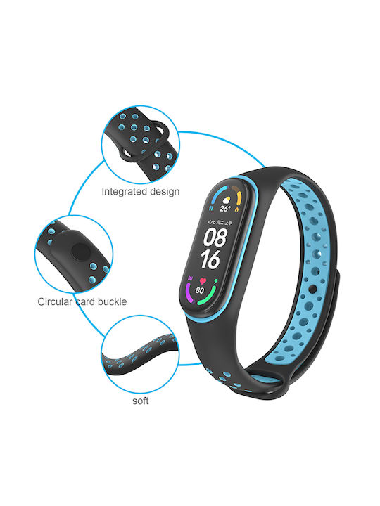 Sonique Sport Strap Silicone with Pin Purple / Blue (Smart Band 7)