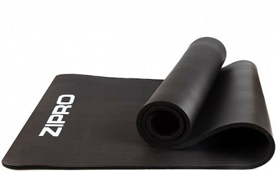 Zipro Στρώμα Γυμναστικής Yoga Μαύρο (183x61x0.6cm)