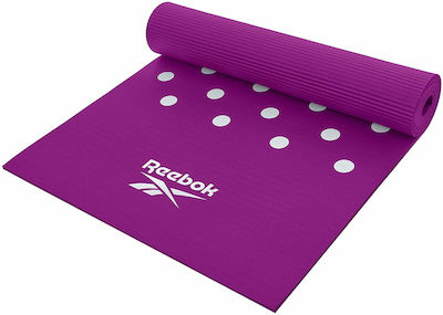 Reebok Στρώμα Γυμναστικής Yoga/Pilates Μωβ (173x61x0.7cm)