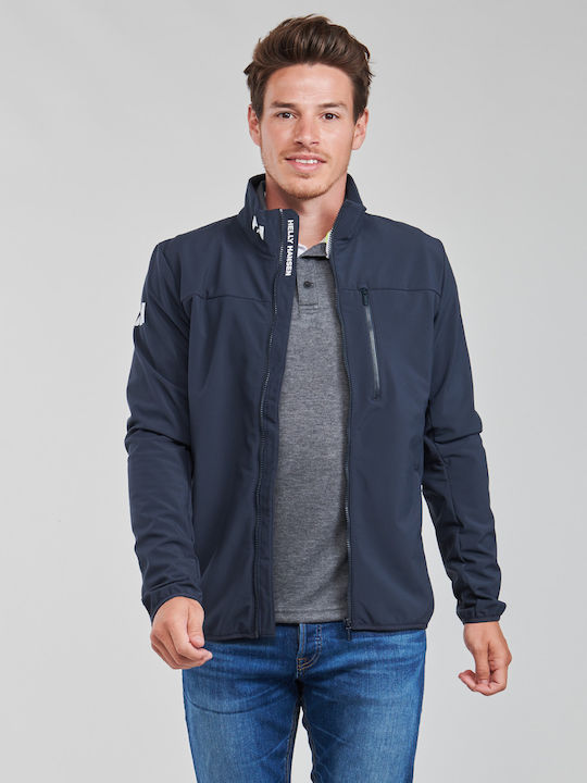 Χειμωνιάτικο Μπουφάν Softshell Αδιάβροχο και Αντιανεμικό Navy Μπλε