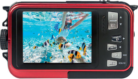 AgfaPhoto Realishot WP8000 Kompaktkamera 24MP Optischer Zoom 16x Rot