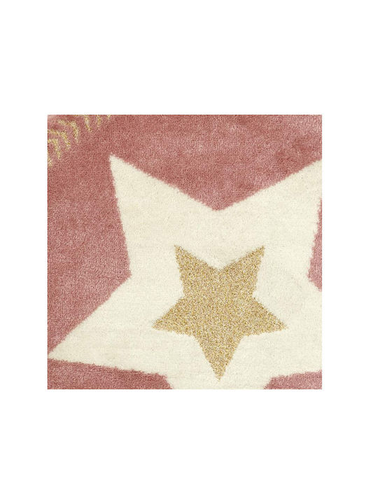 The Home Deco Factory Kids Rug Stars Round With Diameter 80cm Thickness 2mm