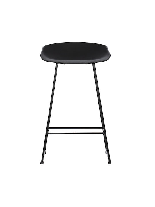 Hocker Bar aus Polypropylen Naila Black 1Stück 44x44x74cm