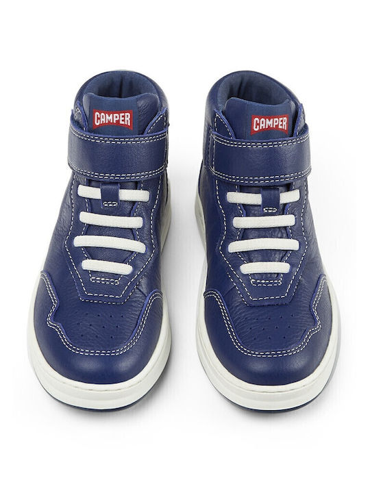 Kids Sneakers High with Scratch Blue