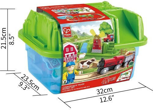 Hape Σετ με Τρενάκι από Ξύλο για 3+ Ετών
