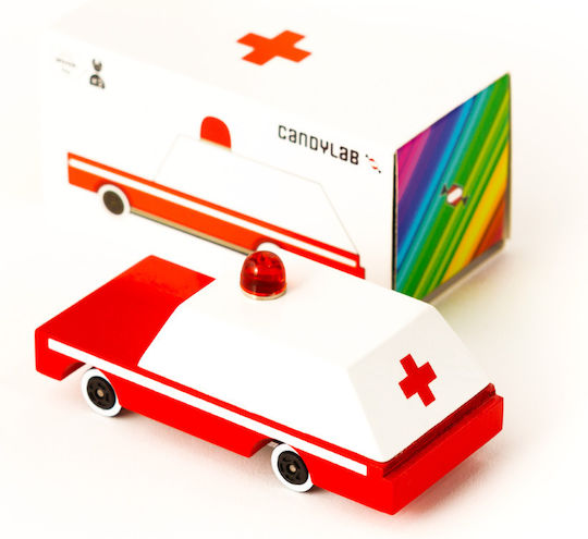 Usorteret Candycar Ambulance Toy Car Ambulance for 3+ Years