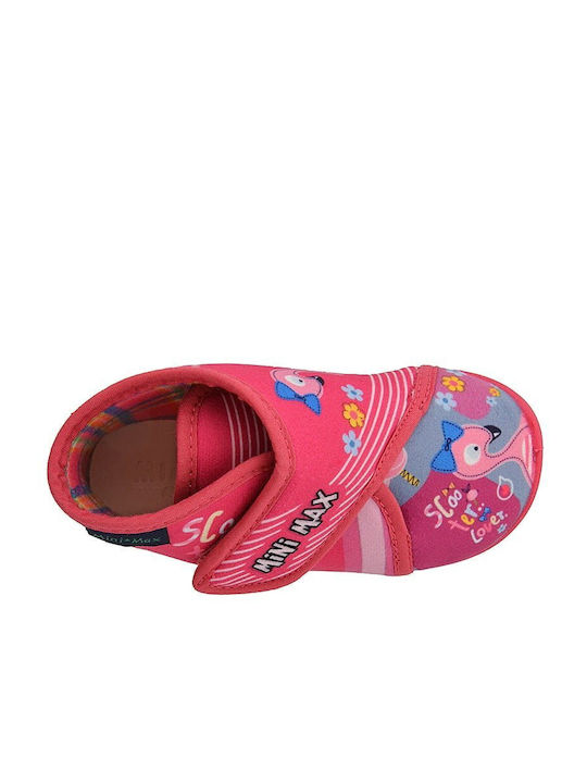 Mini Max Anatomic Kids Slipper Ankle Boot Fuchsia Flame