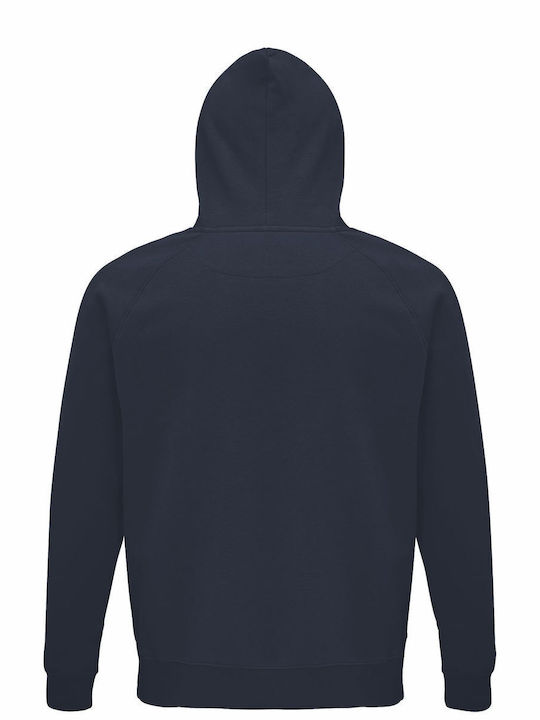 Hoodie Unisex, Organic " One Piece Ace Card ", French navy