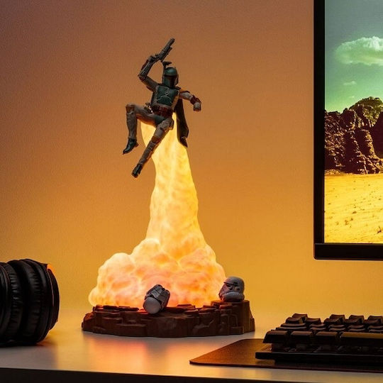 Paladone Παιδικό Διακοσμητικό Φωτιστικό Boba Fett Diorama Λευκό 18x17x31εκ.