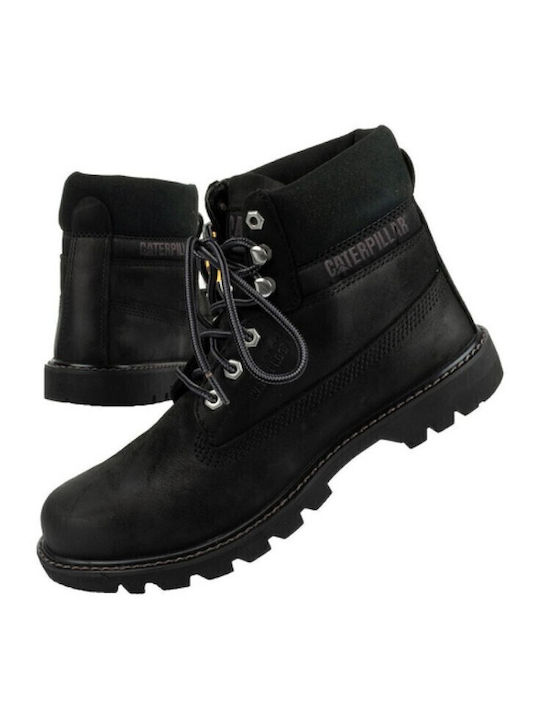 E Colorado Leder Kampfstiefel Schwarz