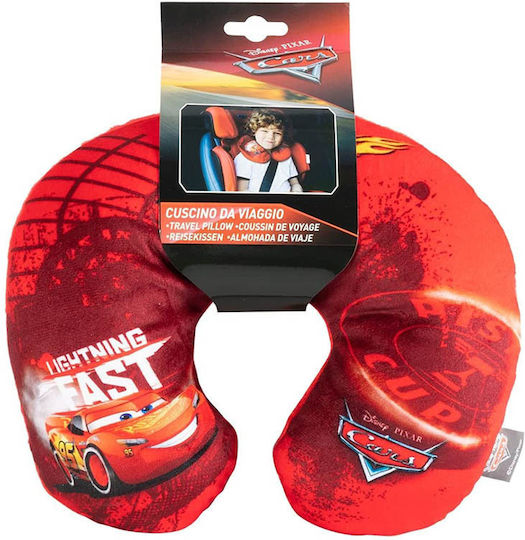 Carner Cars McQueen Lightning Travel Pillow for Kids 27x23x9cm Red
