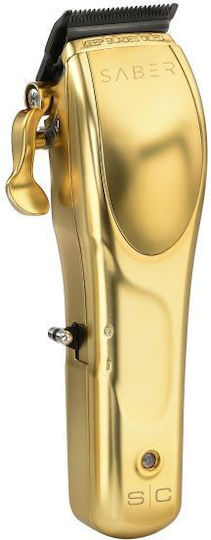Gamma Stylecraft Saber Rechargeable Hair Clipper Gold