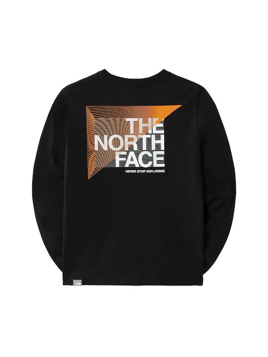 The North Face Kinderhemd Langarm Schwarz