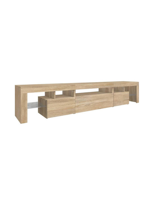TV-Ständer mit LED-Beleuchtung Sonoma Eiche M215xT36.5xH40cm