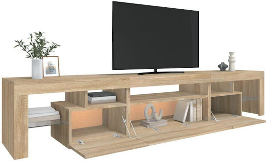 TV-Ständer mit LED-Beleuchtung Sonoma Eiche M215xT36.5xH40cm