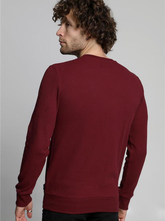 Paco & Co Herren Sweatshirt Burgundisch