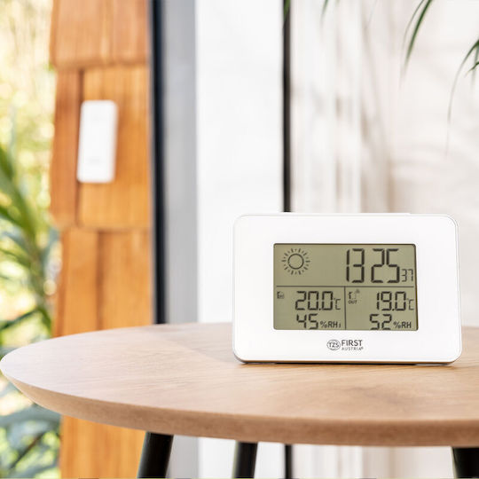 First Austria FA-2461-6-WI Drahtlos Wetterstation Digital Weiß